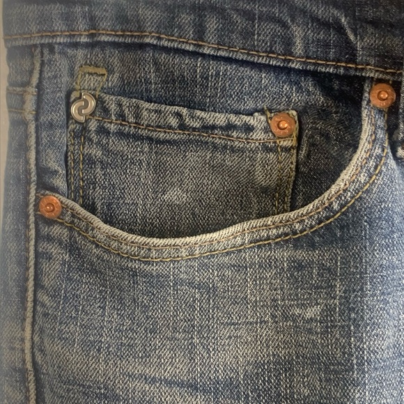 Denizen Black Label Men Jeans by Levis Denim blue 36 W X 30 L Signature Slim Cut - Picture 3 of 9